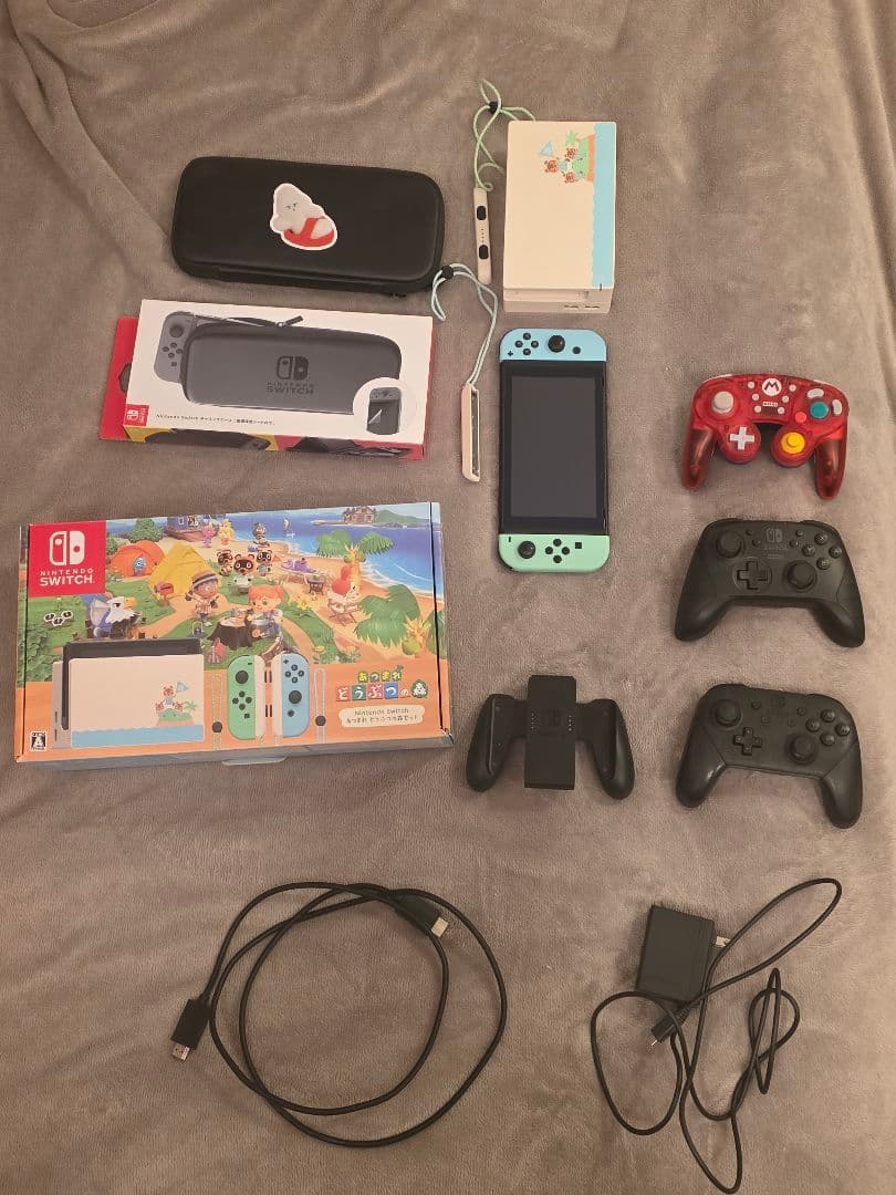 Nintendo Switch 本体 あつまれどうぶつの森セット 純正プロコン付