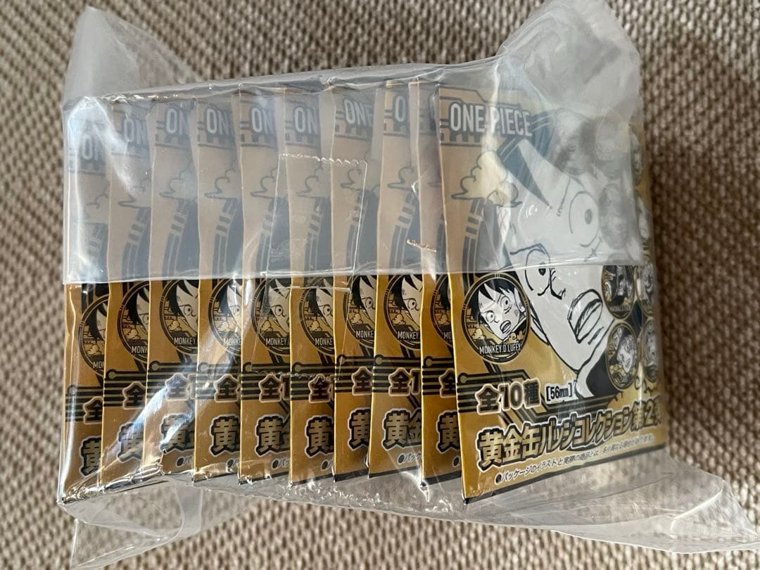 ワンピース 黄金バッジコレクション 第2弾 未開封 10点セット