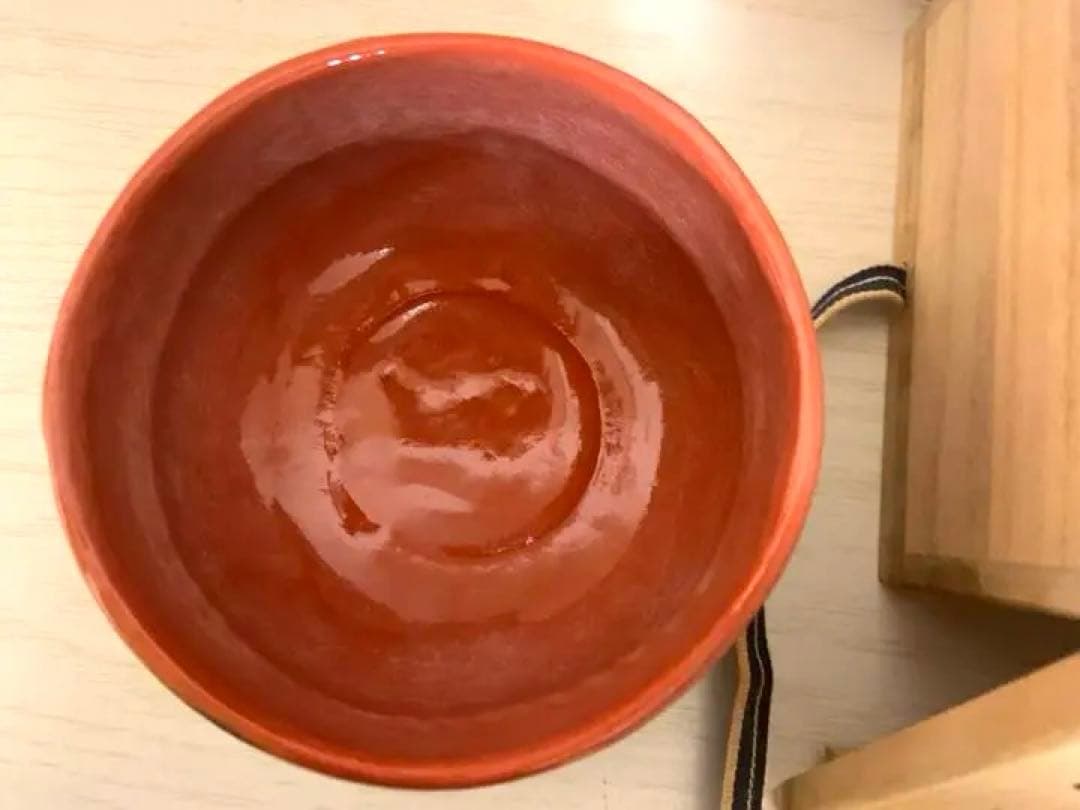 茶道具　赤楽　抹茶 茶碗　松楽