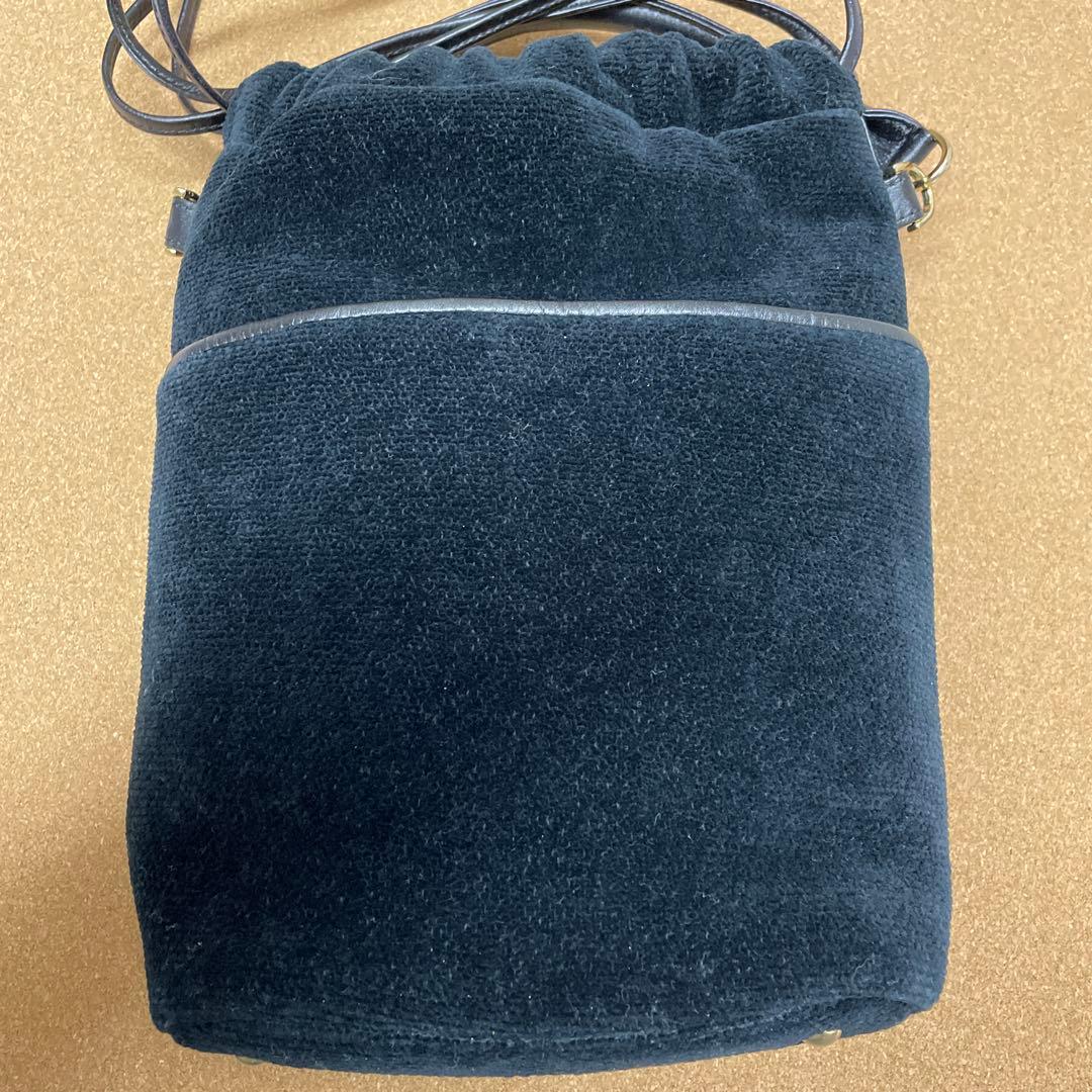 FEILER フェイラー　ユニ　巾着 バッグ　ブラック