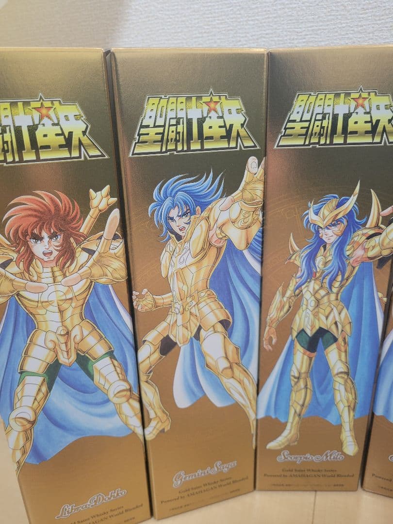 聖闘士星矢 長浜蒸溜所 アマハガン 黄金聖闘士ウイスキー 限定品 7本まとめて