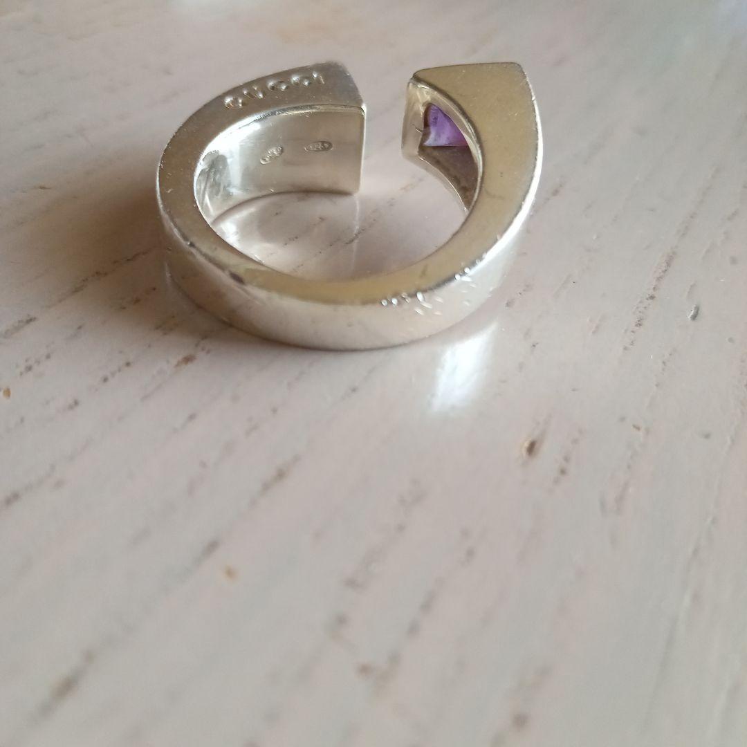 GUCCI シルバー アメジスト　リング