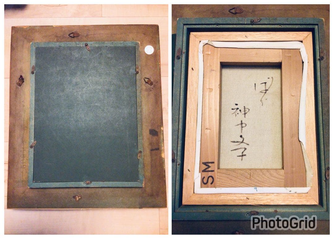 ●真作保証●日展特選・洋画家・神戸文子●薔薇・油彩画SM・豪華額装●真筆証明書付