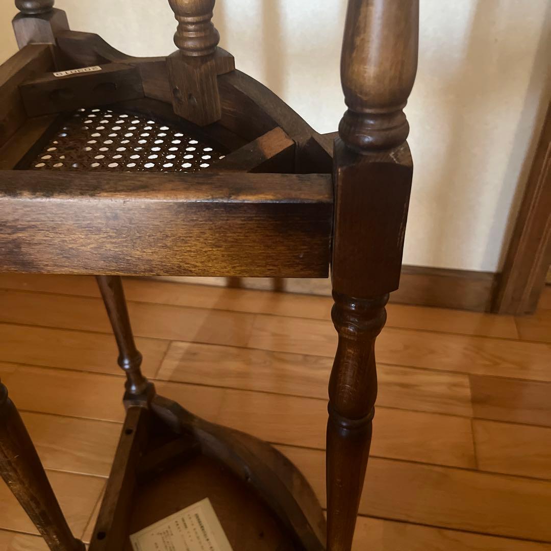 カリモクkarimoku コロニアル　コーナーテーブル コーナーラック 花台