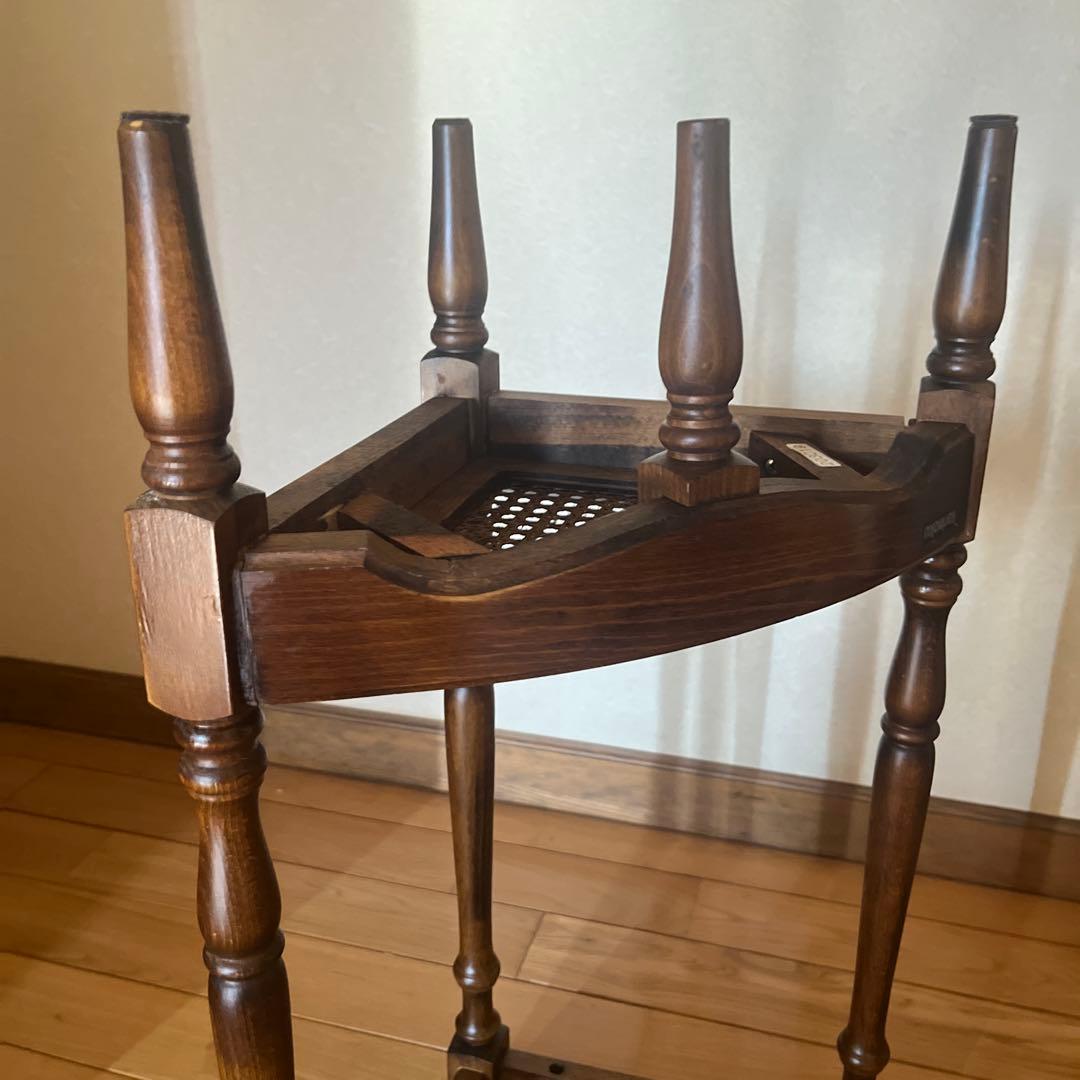 カリモクkarimoku コロニアル　コーナーテーブル コーナーラック 花台