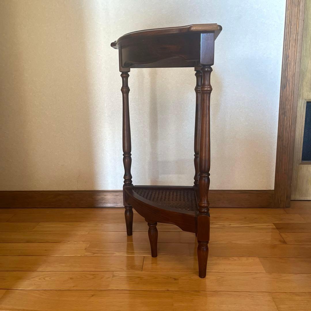 カリモクkarimoku コロニアル　コーナーテーブル コーナーラック 花台