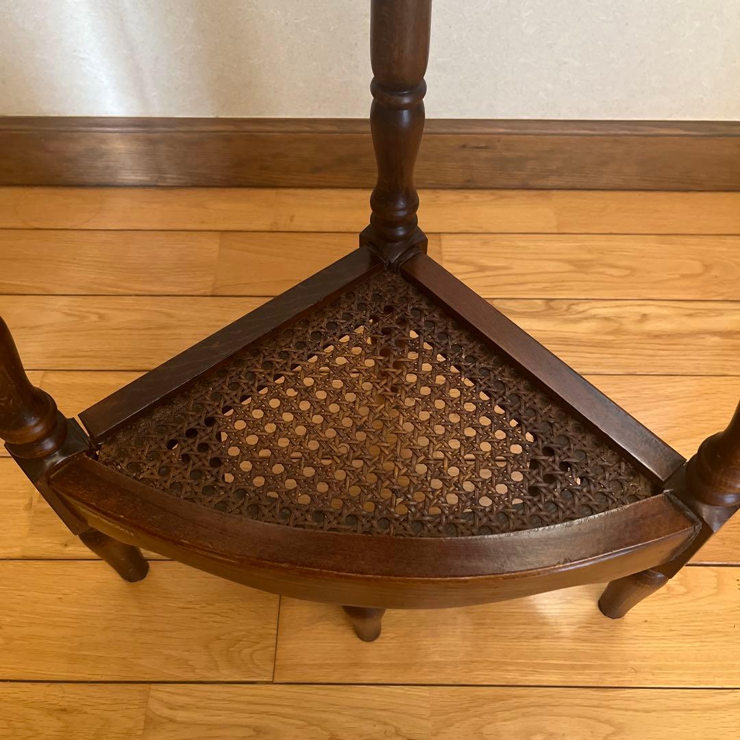 カリモクkarimoku コロニアル　コーナーテーブル コーナーラック 花台