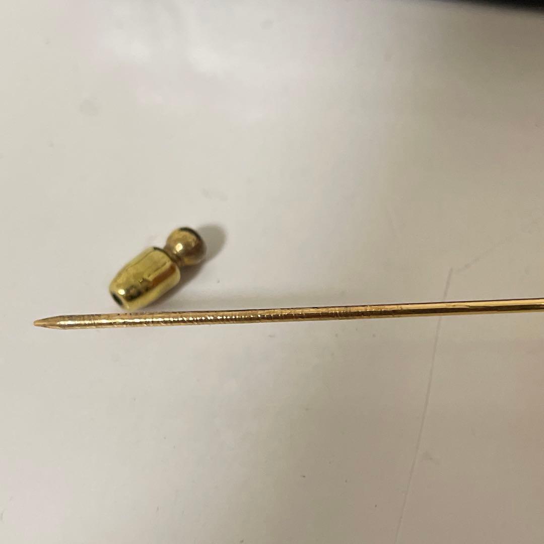 ヴィンテージ　シャネル　ピンブローチ　ラインストーン　ココマーク　ゴールドメッキ