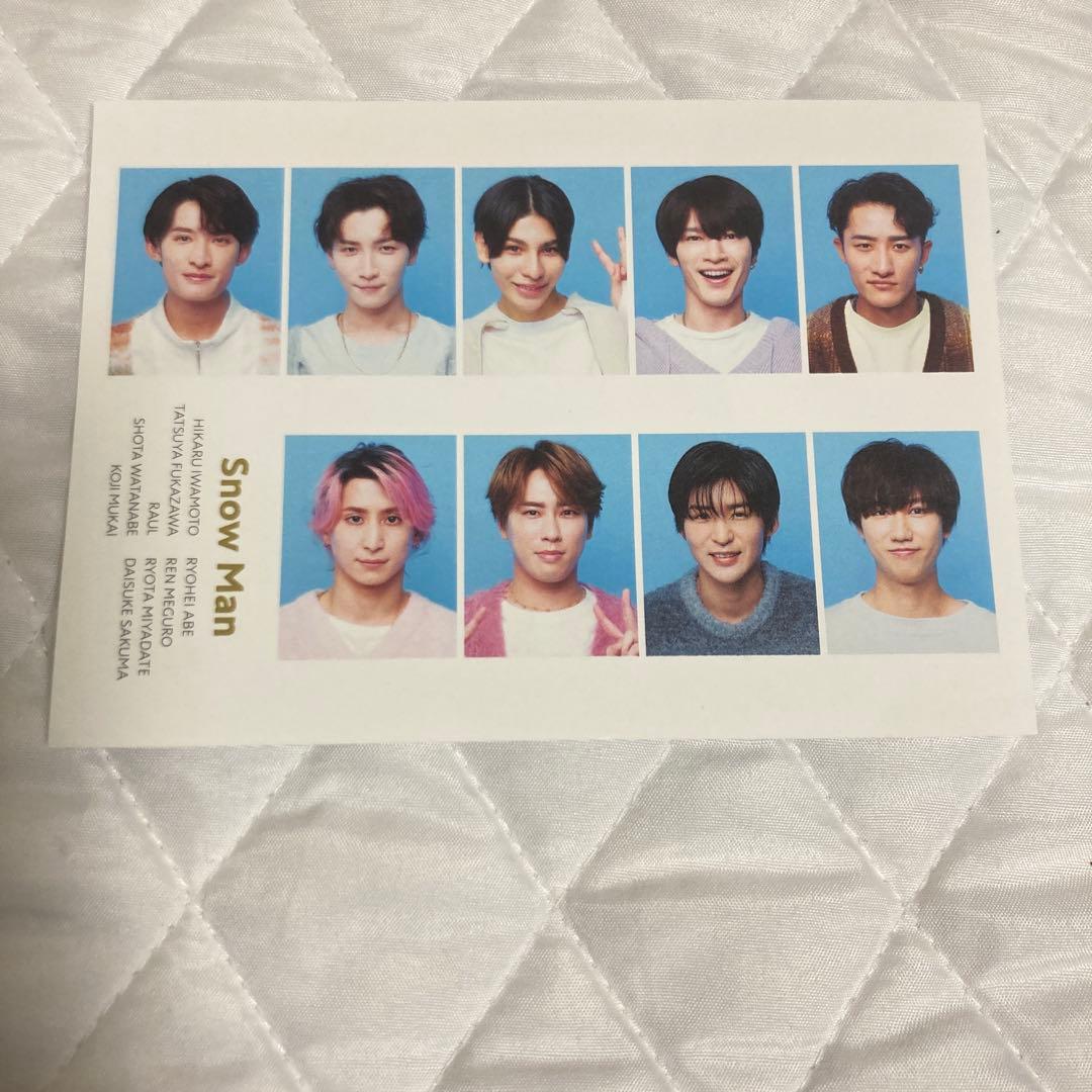 渡辺翔太　アクスタ　 Man 証明写真　デンティス　スノーマン