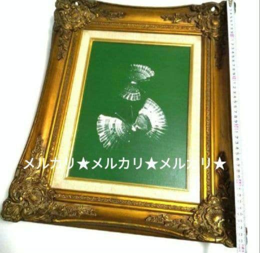 油彩画＆額縁【 F4 】ヴィンテージ アンティーク額縁