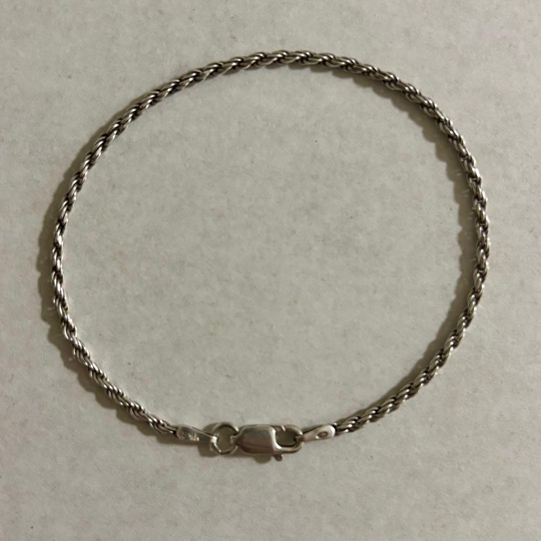 【刻印あり】FRENCH ROPE CHAIN silver925ブレスレット