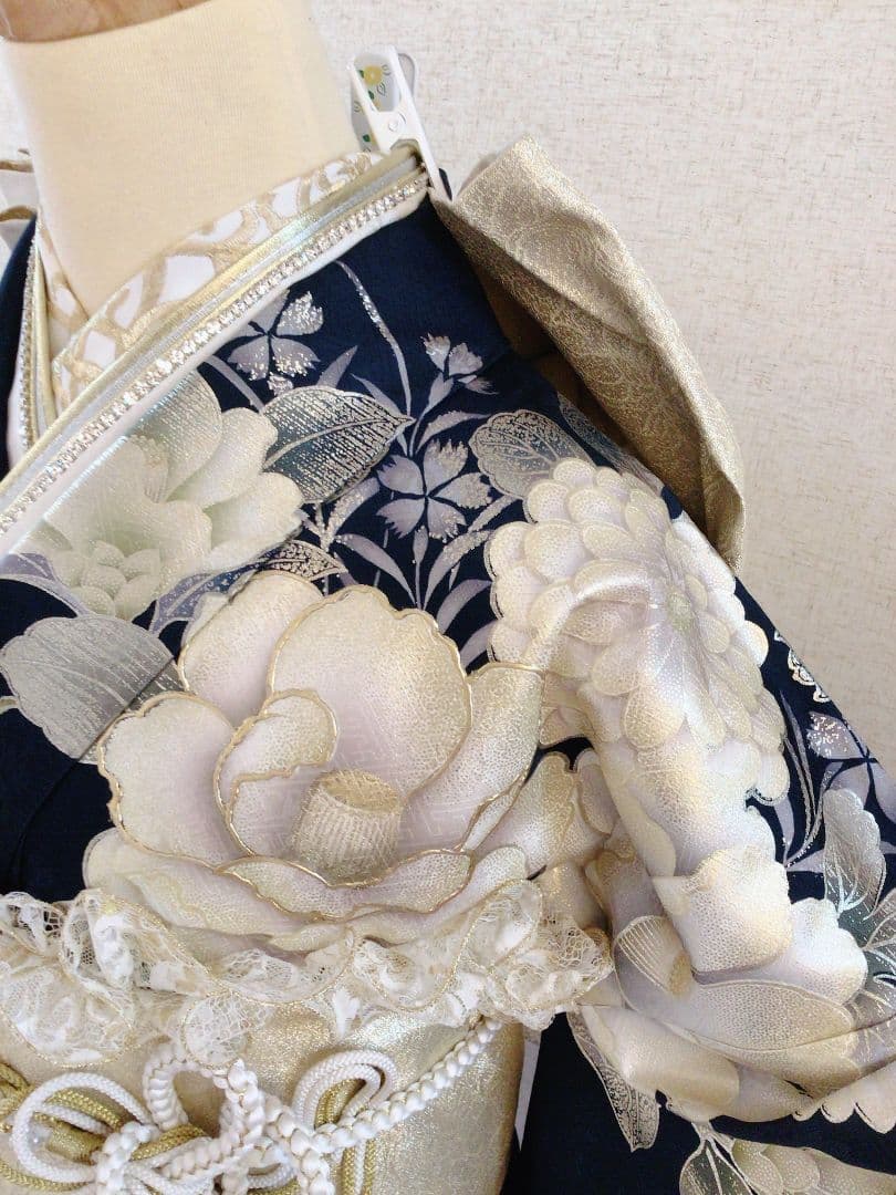 るなのあ　紺色　振袖フルセット
