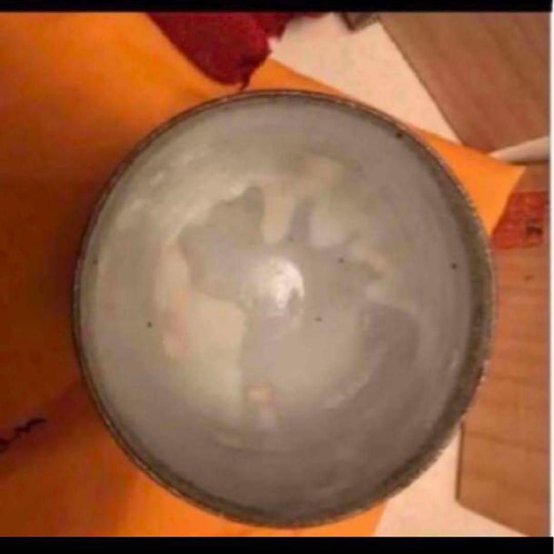 ◎灰釉染付　天馬図　茶碗　高橋紘　東京藝術大学 茶道具