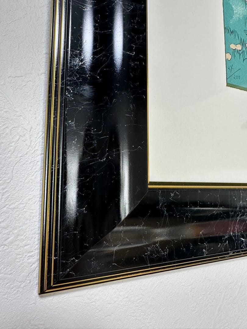 竹久夢二　タンポポの丘　リトグラフ　版画124/200 箱付き