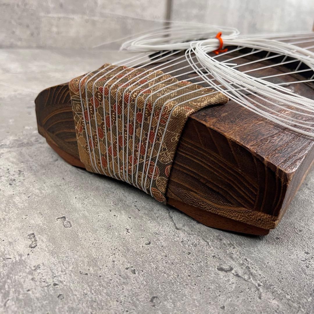 琴 13弦 すだれ彫 初心者 琴柱 カバー付属