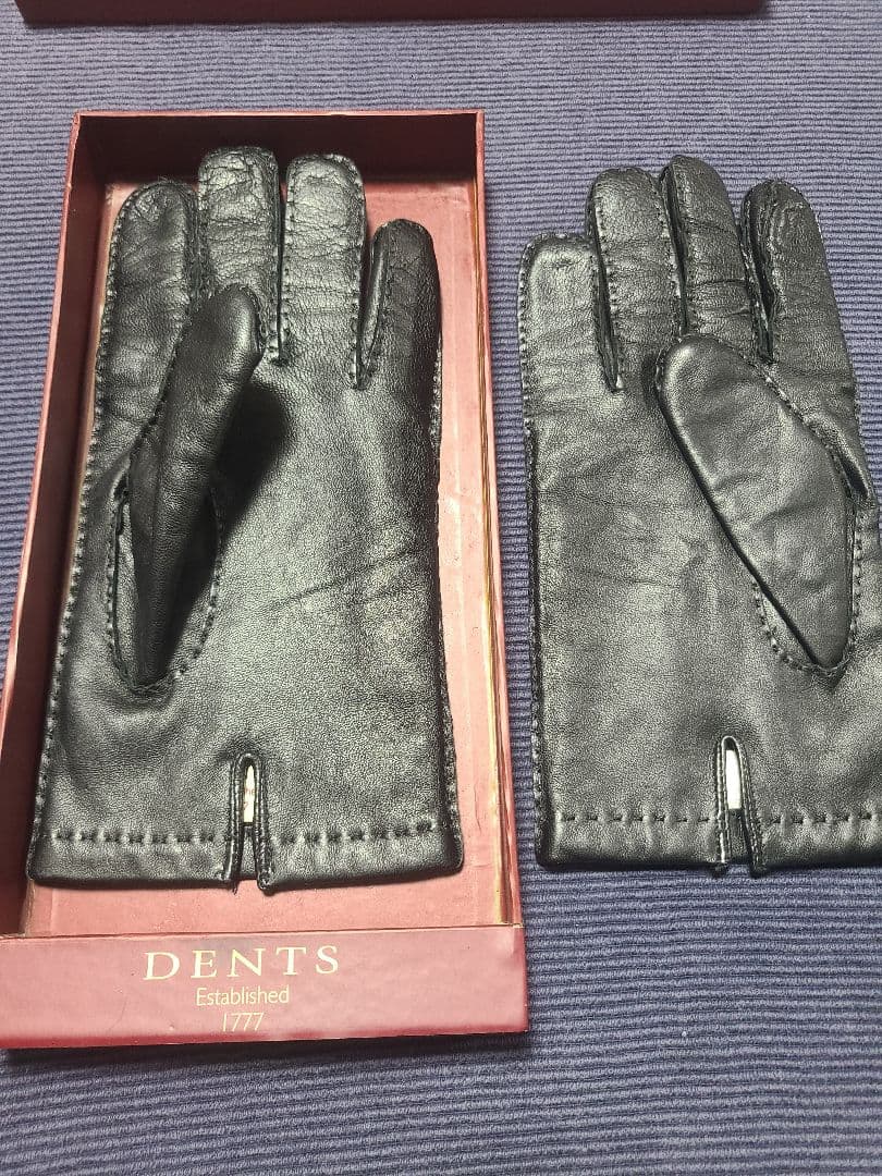 DENTS ブラック レザー 手袋