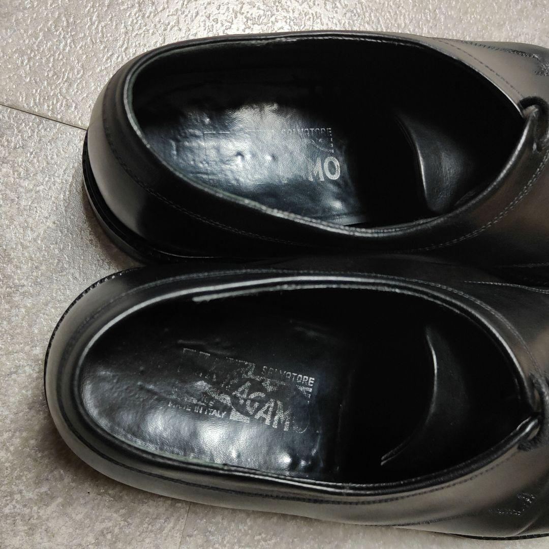 【Salvatore Ferragamo】ストレートチップレザーシューズ 伊国製