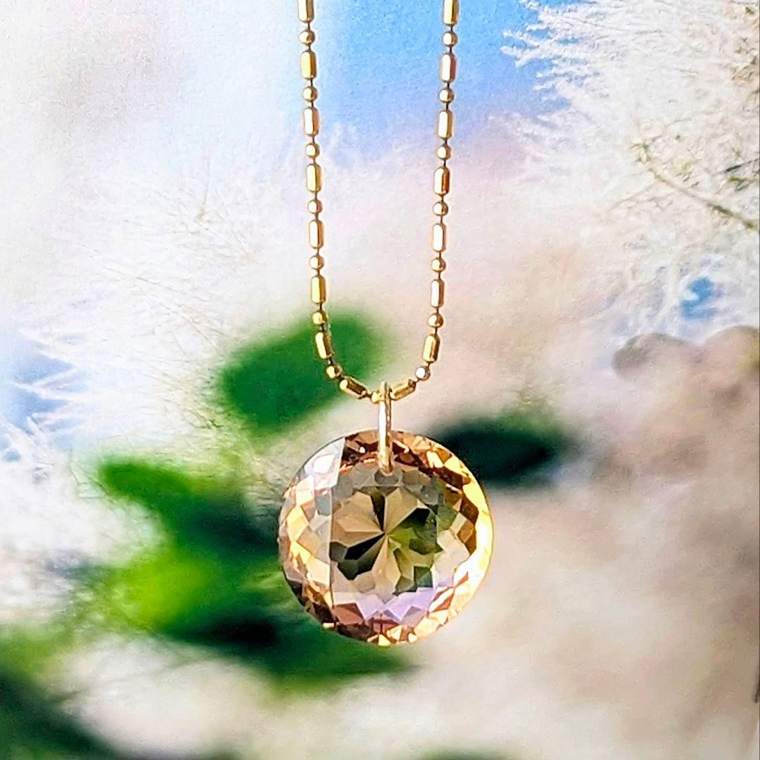 ♢マロコ♢K18 大粒アメトリン 7.25ct ネックレスチャーム