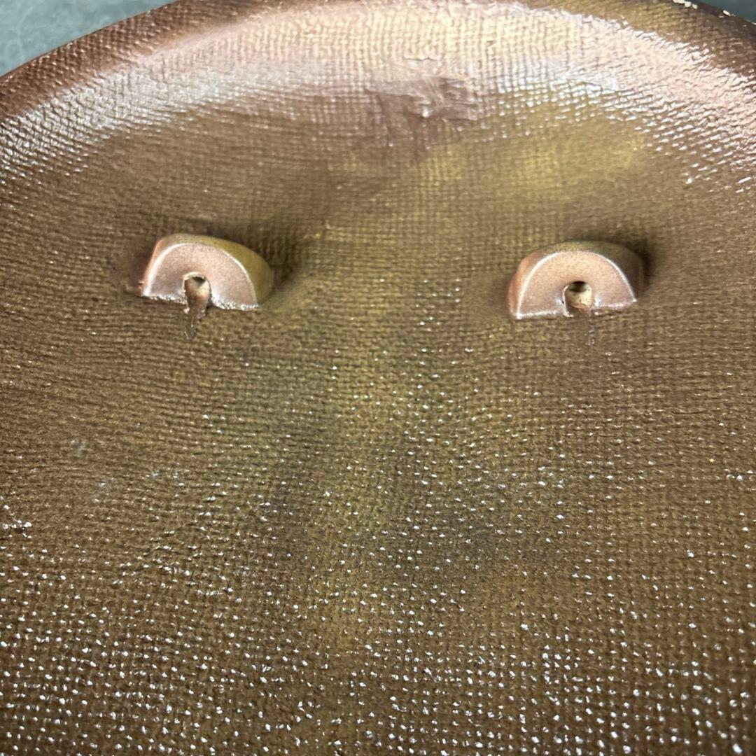 岡本太郎　信楽焼　太陽の顔　共箱