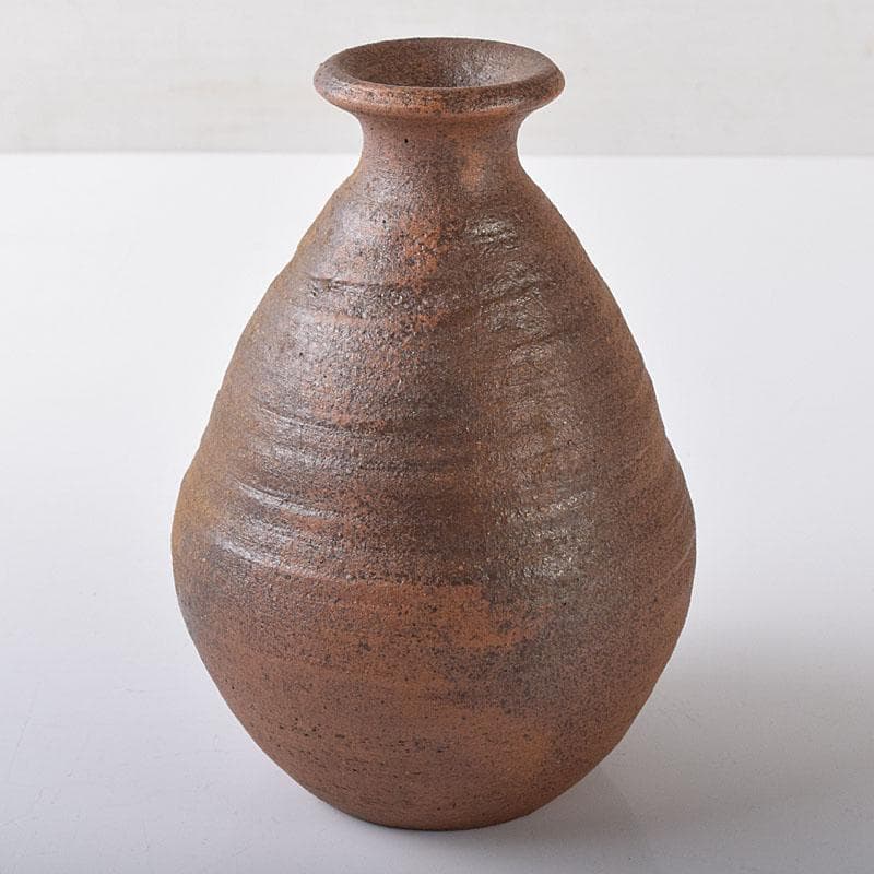 備前焼　人間国宝　山本陶秀作　徳利　共箱　C　R8408