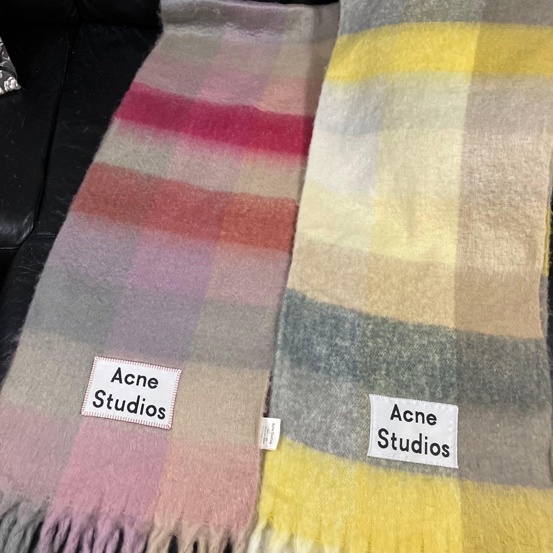 Xmas SALE！！Acne Studios チェック柄マフラー　2本セット