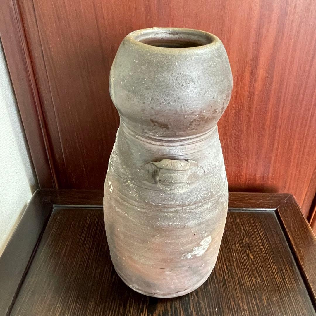 備前焼 見附文雄 花生 花入 花器 花瓶