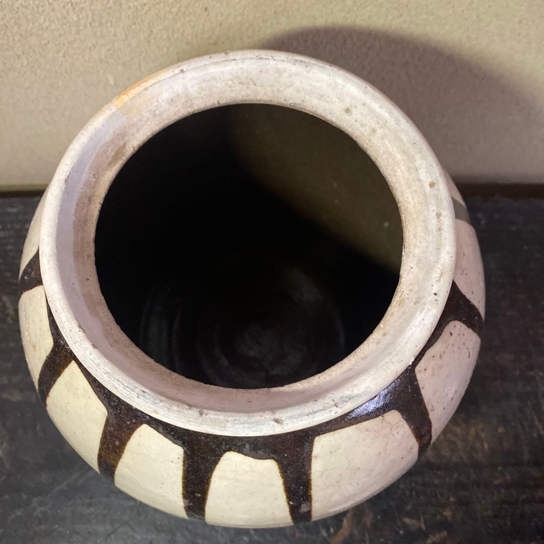 白丹波花文水指16cm19cm