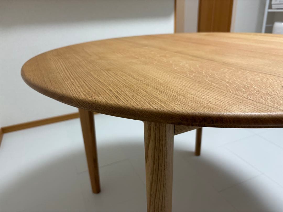 SIKI FURNITURE レッドオーク オイル塗装 板目 直径100cm