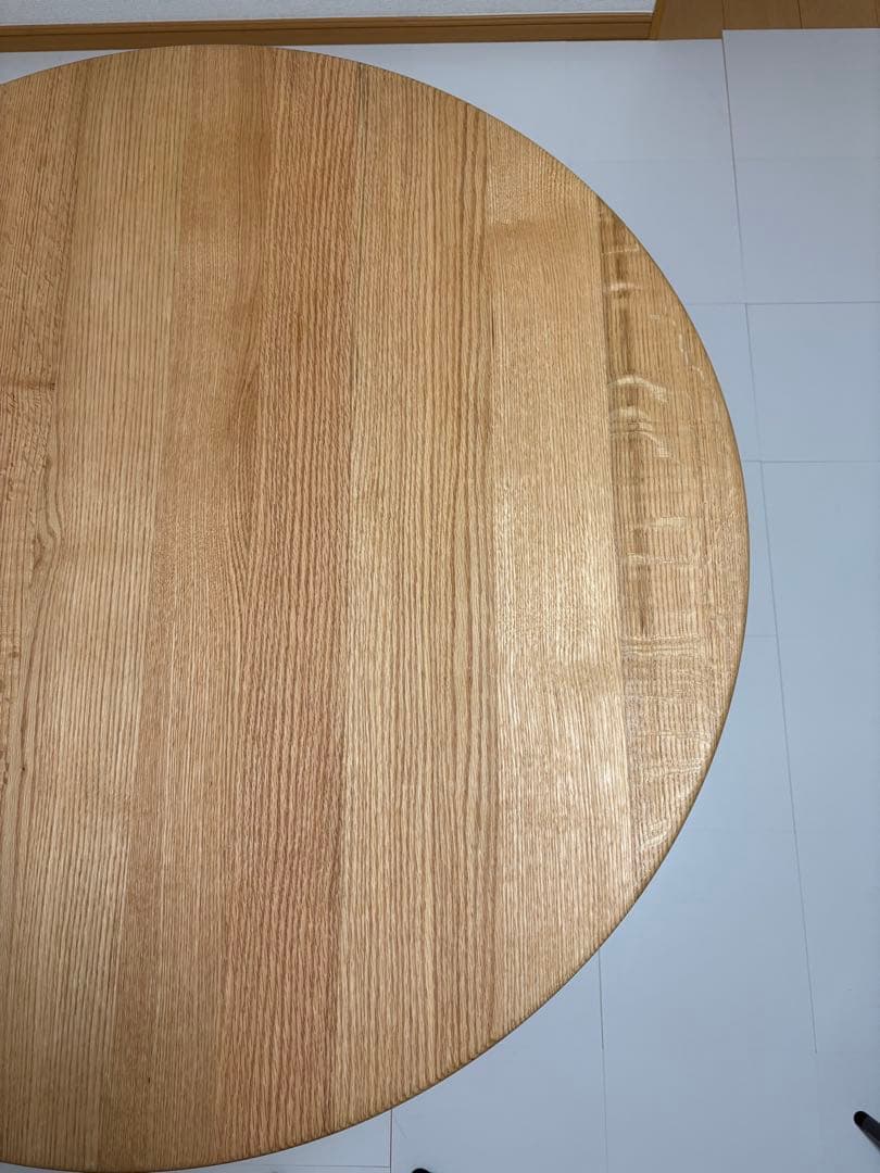 SIKI FURNITURE レッドオーク オイル塗装 板目 直径100cm