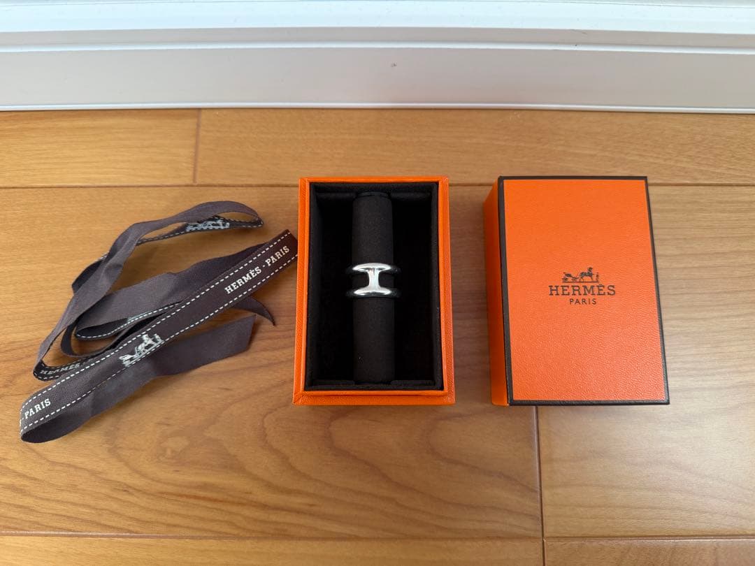 HERMES エルメス　オスモズ　PM 51 シルバー　リング　指輪