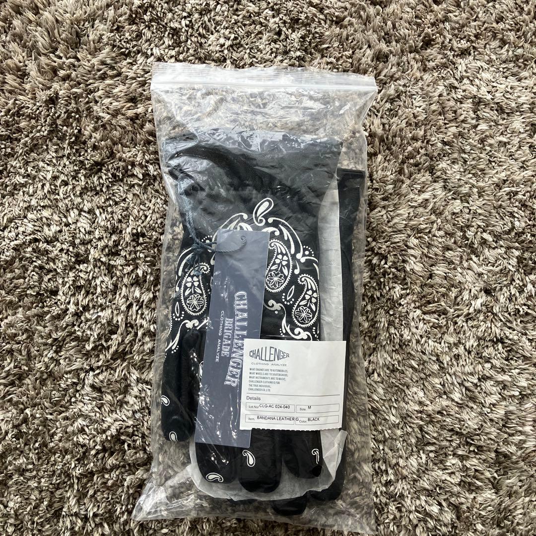 土日限値下　CHALLENGER BANDANA LEATHER GLOVE Ｍ