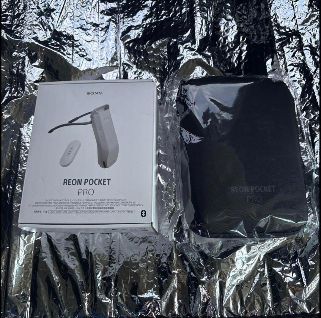 REON POCKET PRO RNPK-P1 ライトグレー 専用ケース付き