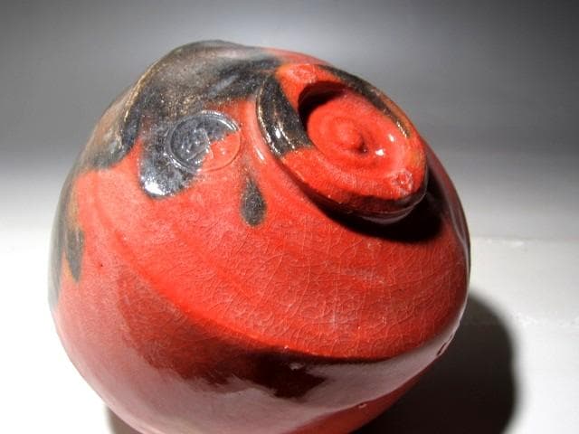 楽十三代 惺入 赤茶碗「瑞雲」裏千家淡々斎花押ｋ160