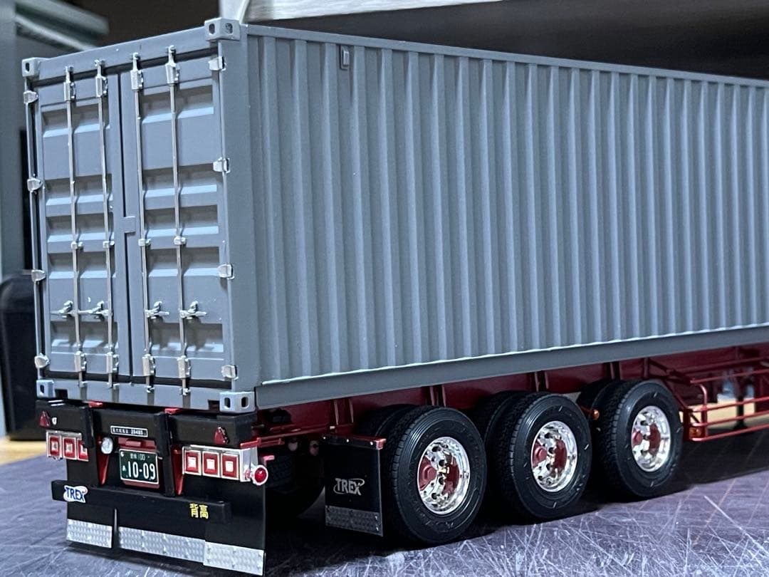 デコトラ‼️1/32 アオシマ製★3軸トレーラー★完成品★