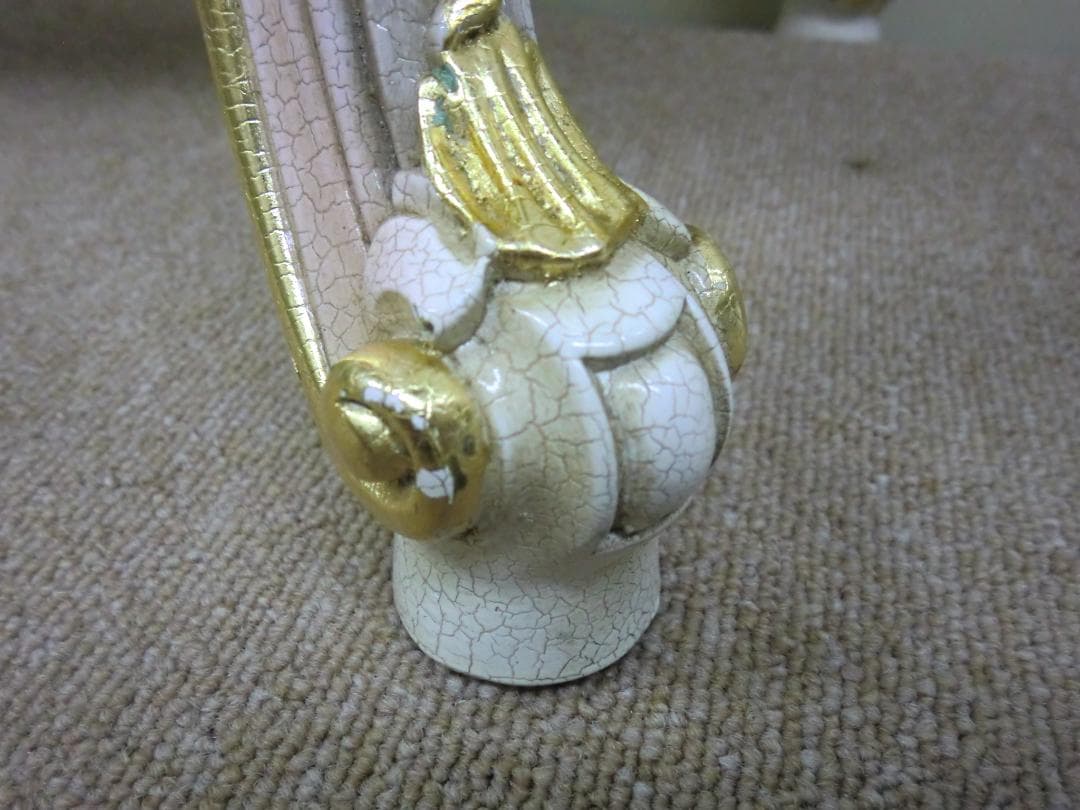 【中古品】RIO FURNITURE　ロココ調コンソールテーブル 引出し2杯付