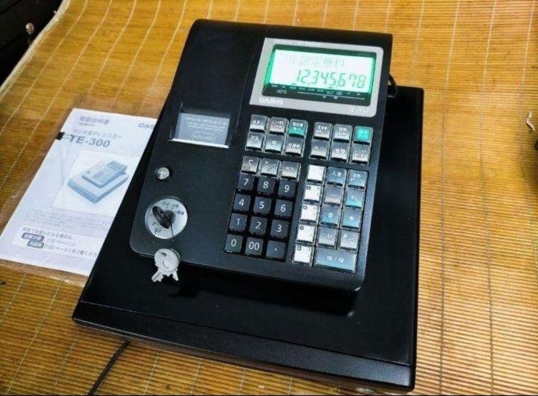 カシオレジスター　TE-300　フル設定無料　 送料無料人気機種　001003