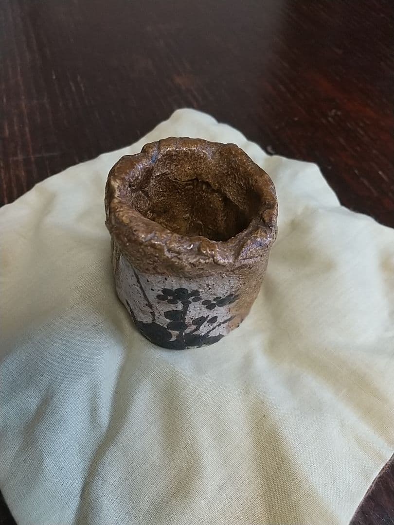 野菊絵 蓋置 (大橋秋二作) 珍品貴重