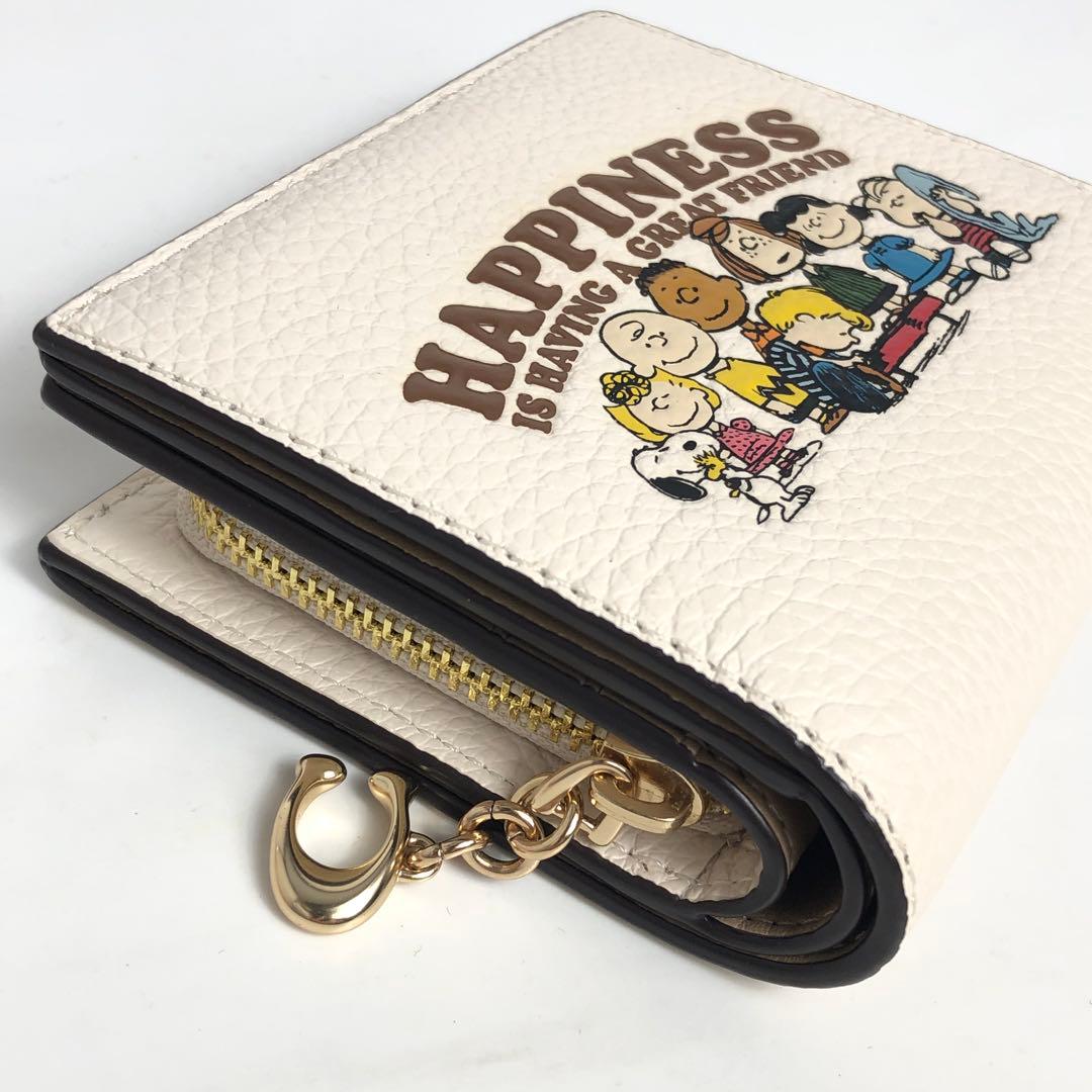 COACH コーチ 二つ折り財布 スヌーピー SNOOPY PEANUTS