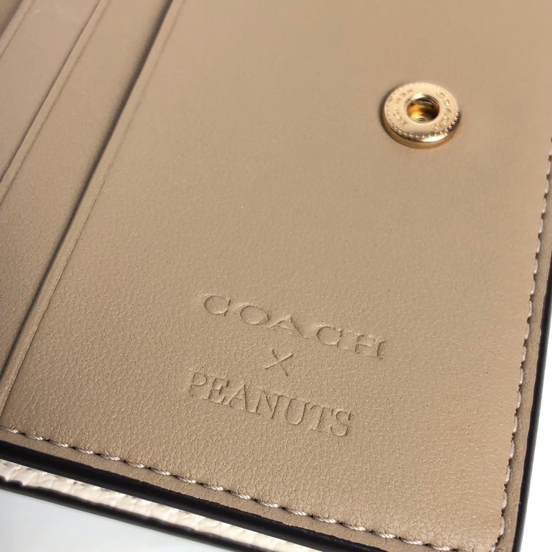 COACH コーチ 二つ折り財布 スヌーピー SNOOPY PEANUTS