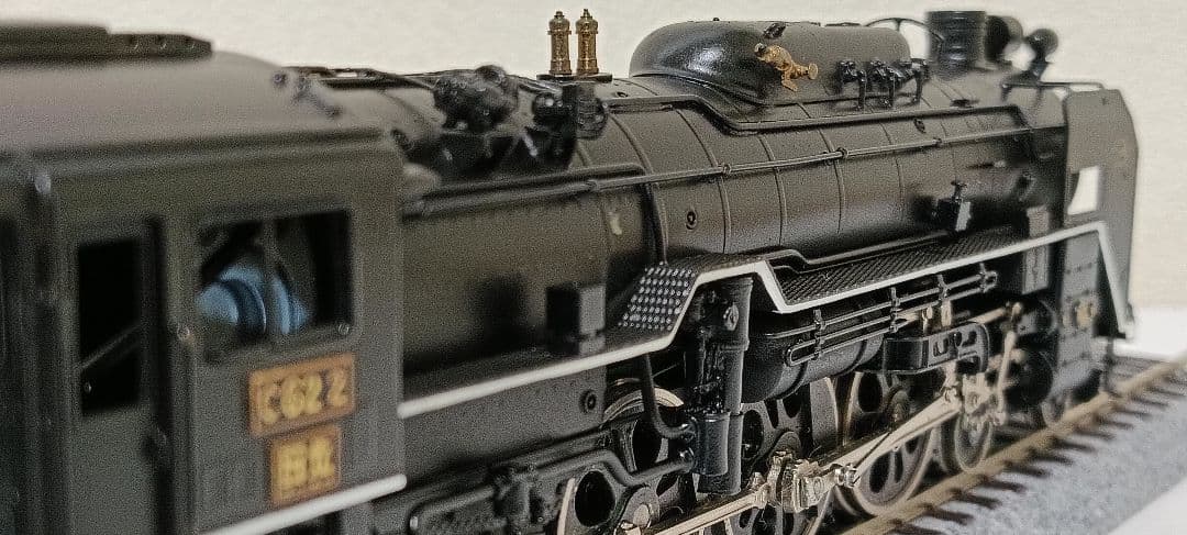 HOゲージ 天賞堂 Ｃ622号機蒸気機関車、モーター交換、メンテナンス済