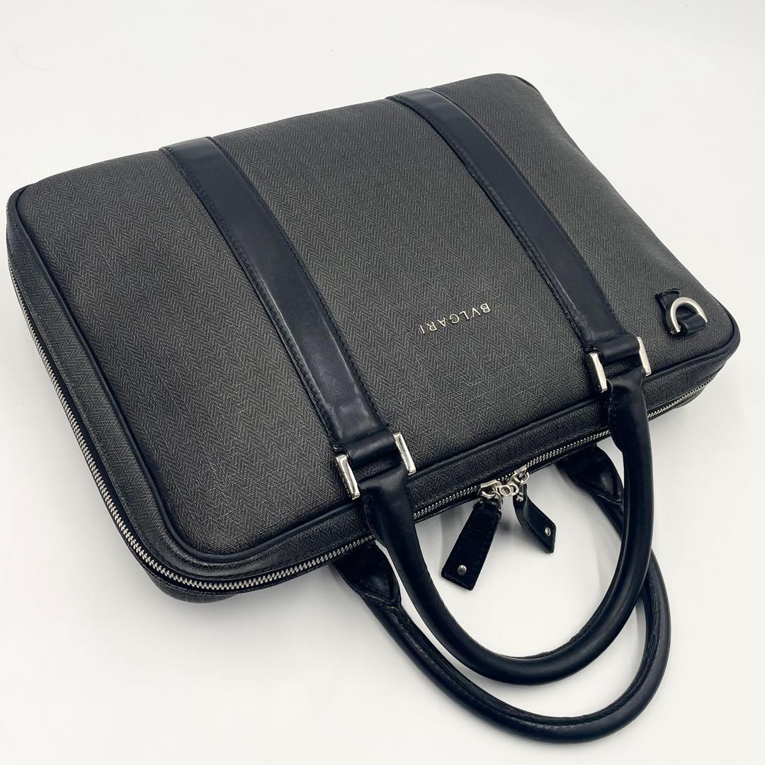 ブルガリ ウィークエンド ブリーフケース 2way ビジネスバッグA4可 PVC