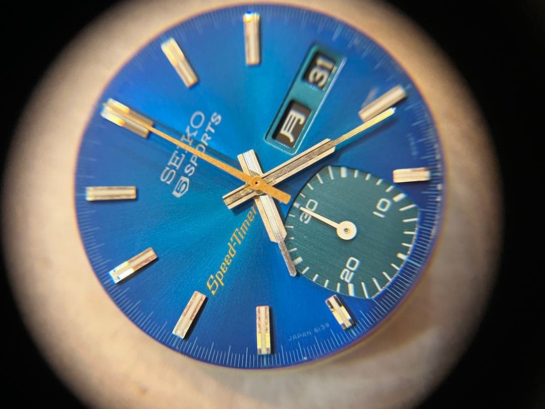 6139-8050 セイコー　スピードタイマー　不動ジャンク　巻棒抜　部品取りに