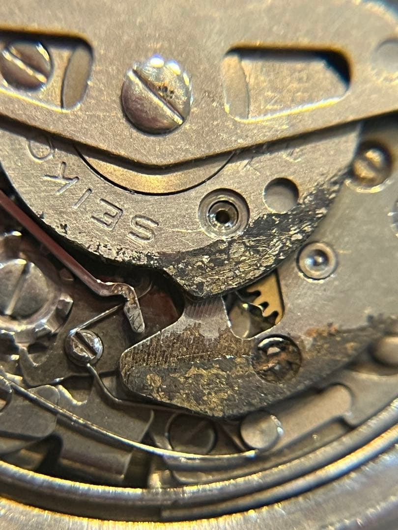 6139-8050 セイコー　スピードタイマー　不動ジャンク　巻棒抜　部品取りに