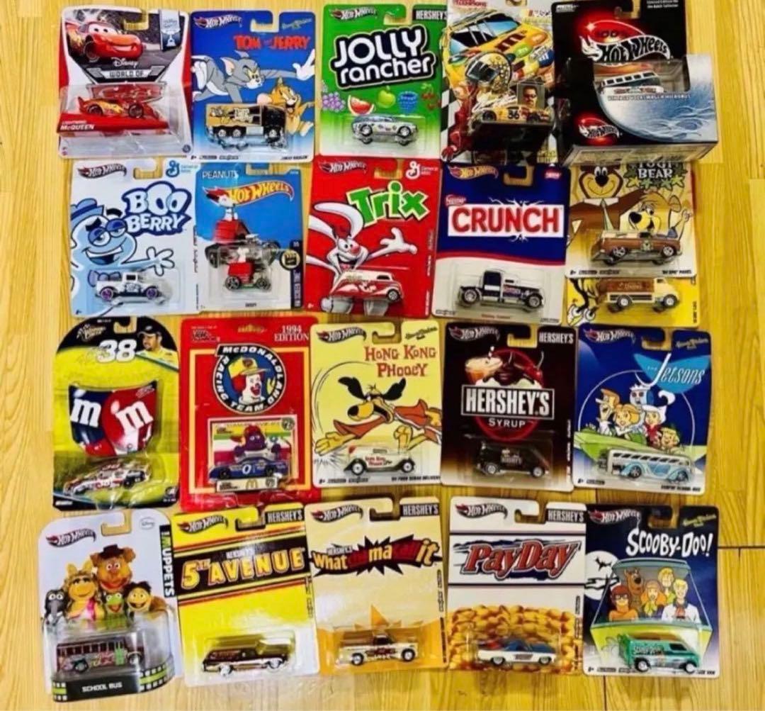ホットウィール　アメリカキャラクター・マクドナルド・他お菓子メーカー 59台