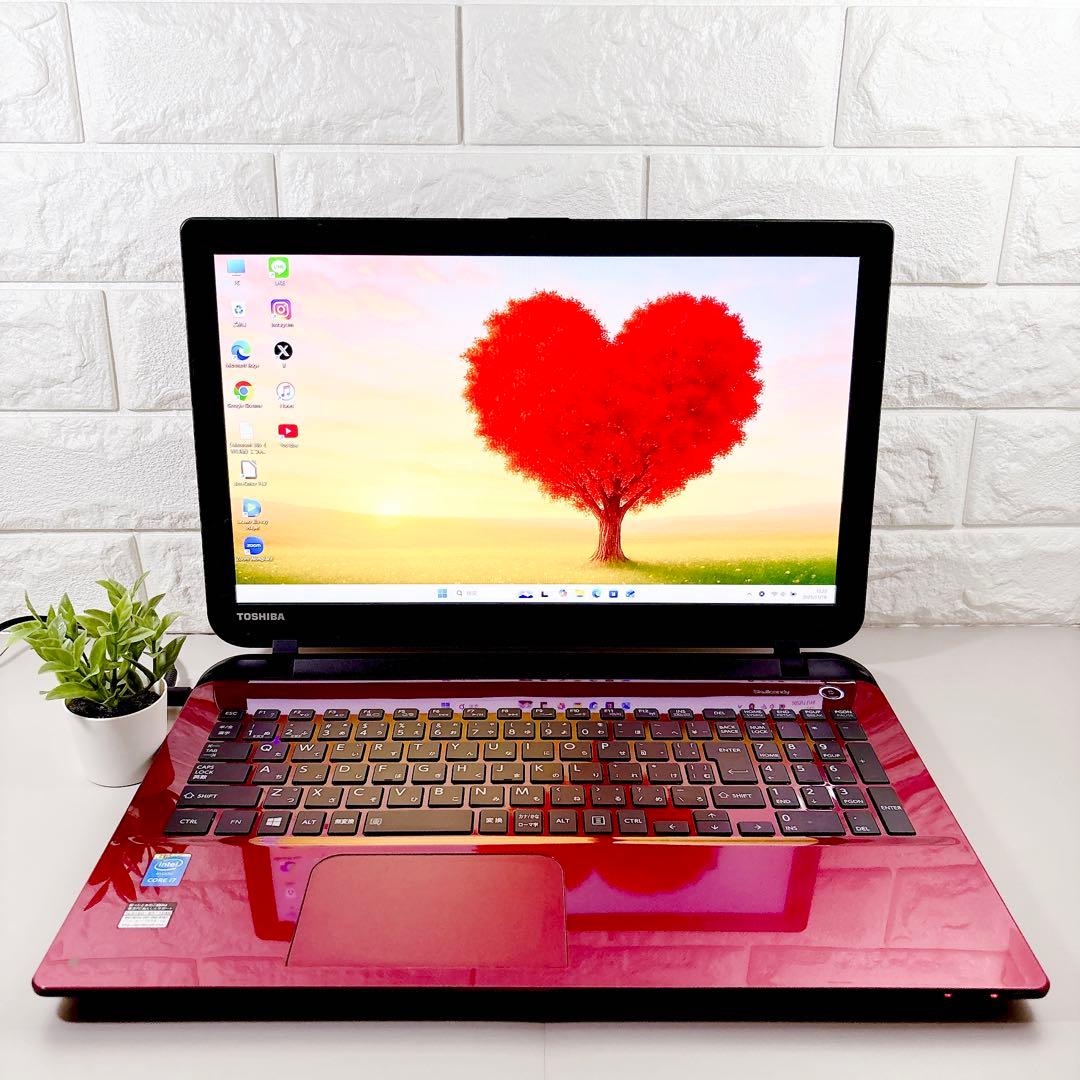 ブルーレイ✨高性能i7 快適SSD メモリ8GB フルHD ノートパソコン 東芝