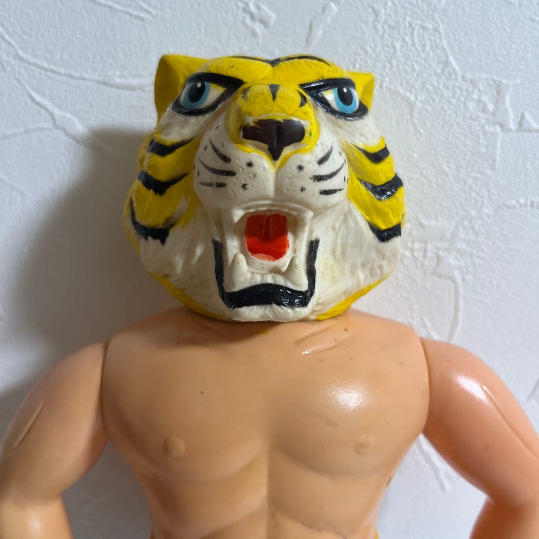 ⚠️1969年物　タイガーマスク　ヴィンテージ　ソフビ　ぼくらマガジン