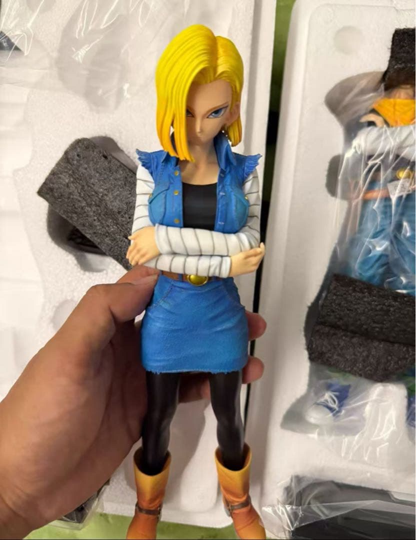 ドラゴンボール 人造人間18号17号 ガレキ ガレージキット スタチュー X④