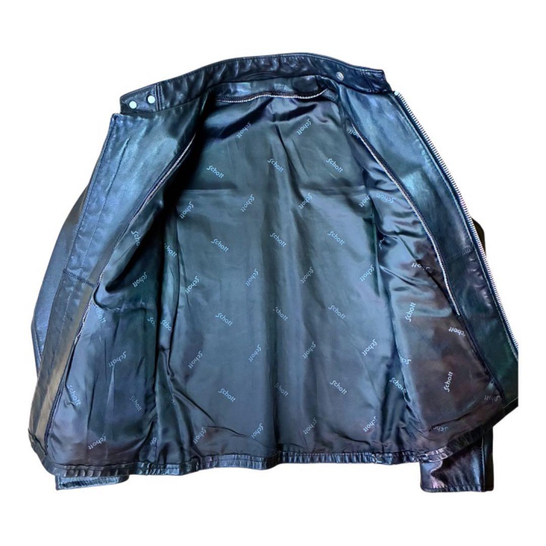 h*ん様 Schott ショット 641 シングルライダース ブラック 38