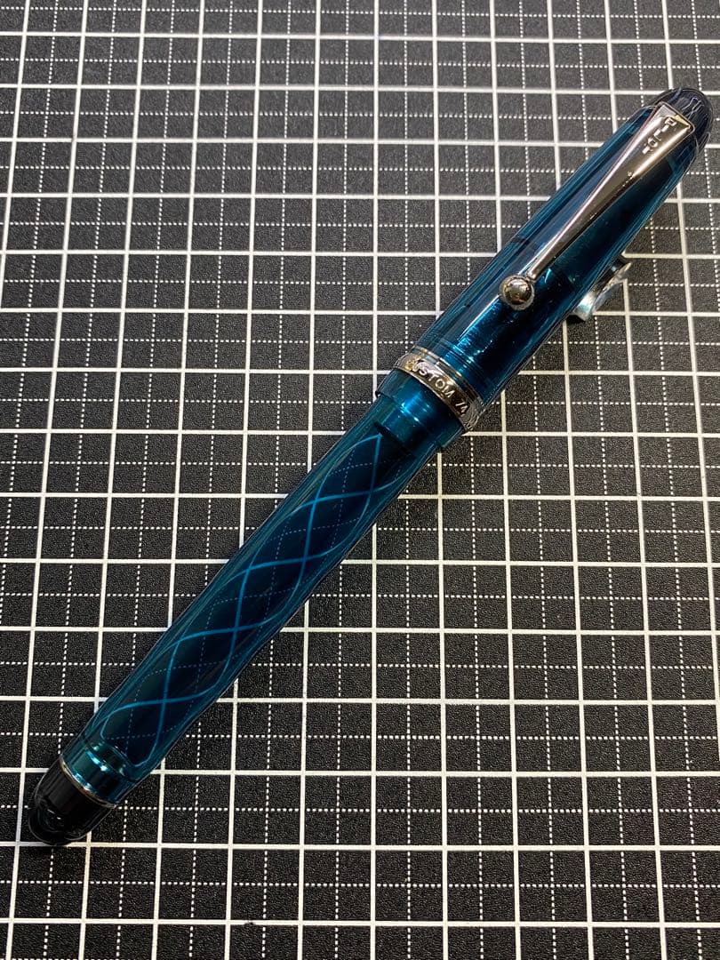 PILOT CUSTOM74 透明ターコイズグリーン　万年筆　字幅M
