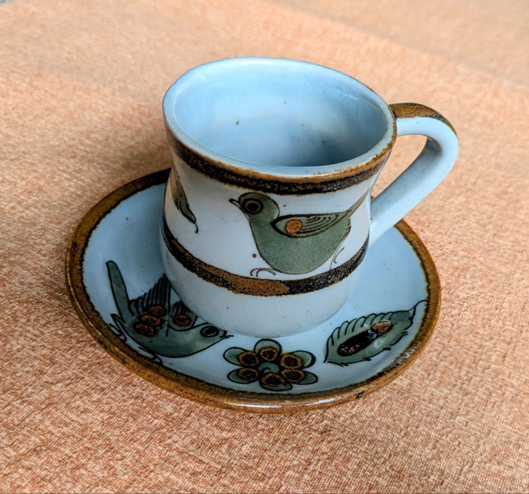 【6客セット】メキシコ トナラ焼き デミタスカップ＆ソーサー